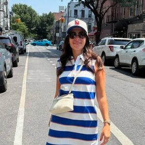 STAUD Julius striped maxi dress size S NWOT